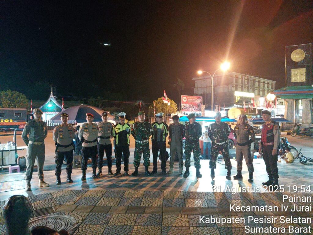 TNI-Polri dan Pol PP Gelar Patroli Skala Besar, Jaga Malam Minggu di Pesisir Selatan Tetap Kondusif
