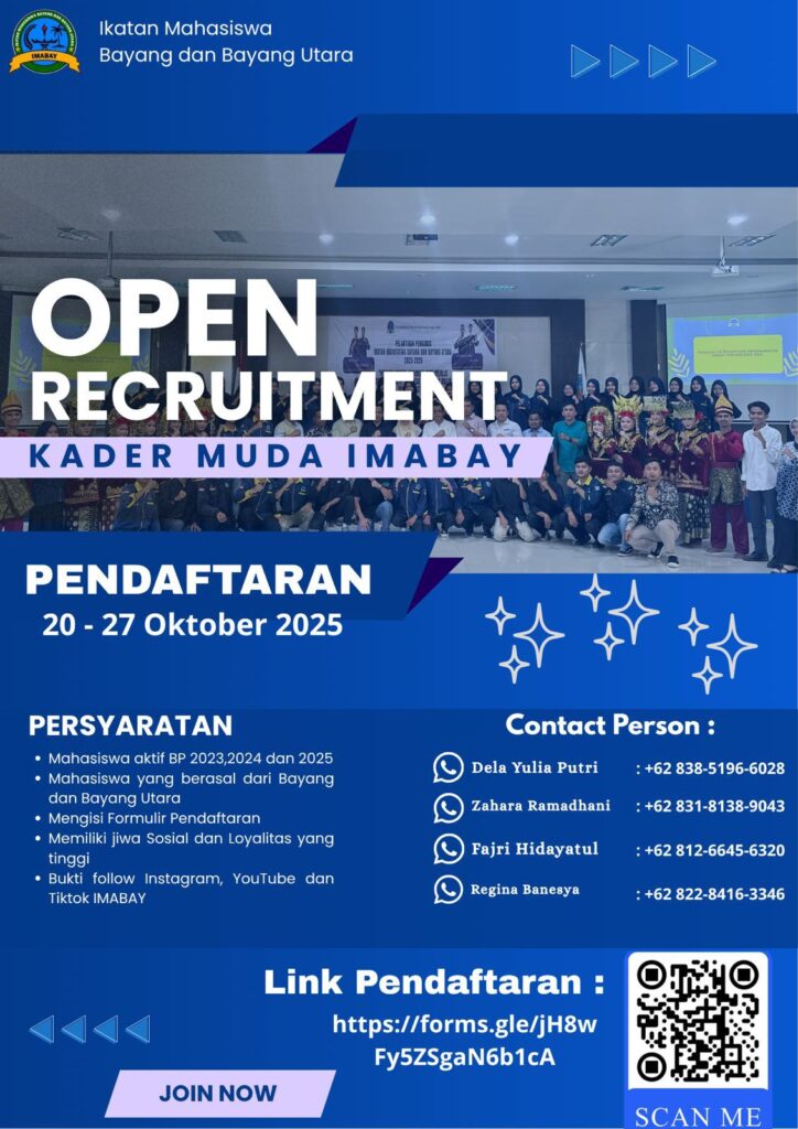 Pamflet pendaftaran IMABAY