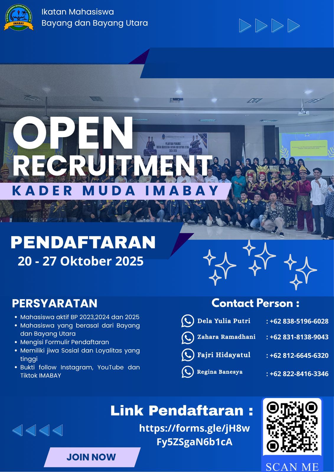 Pamflet pendaftaran IMABAY